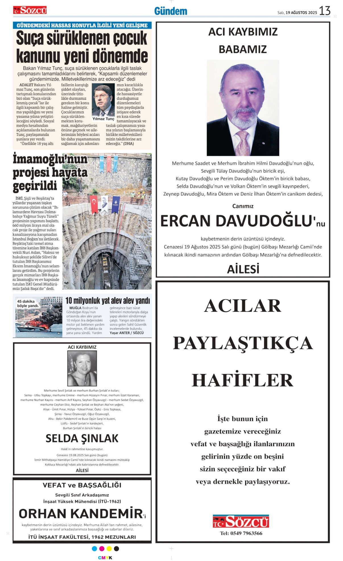 19 Ağustos 2025 Vefat İlanları