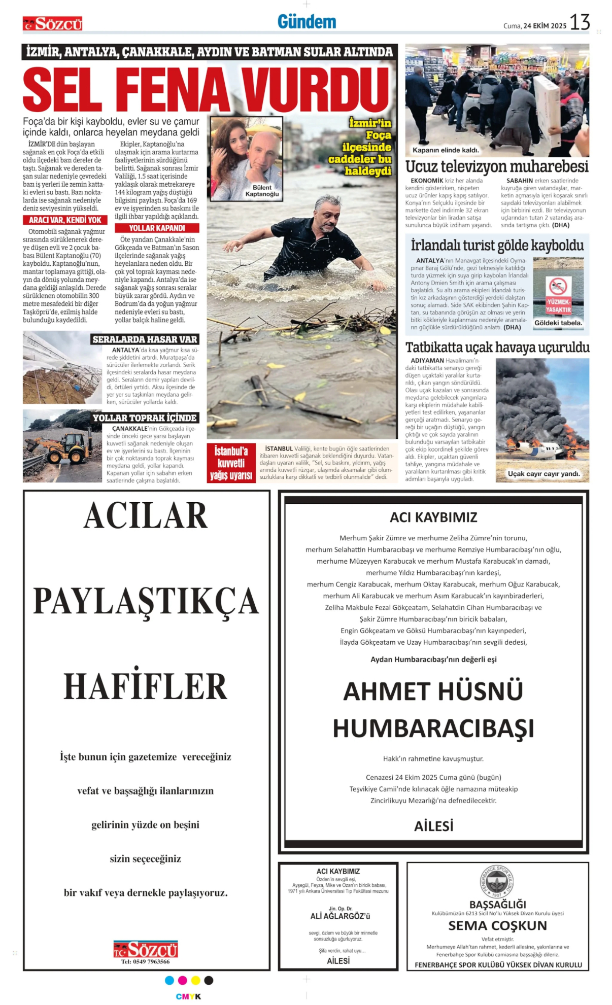 24 Ekim 2025 Vefat İlanları