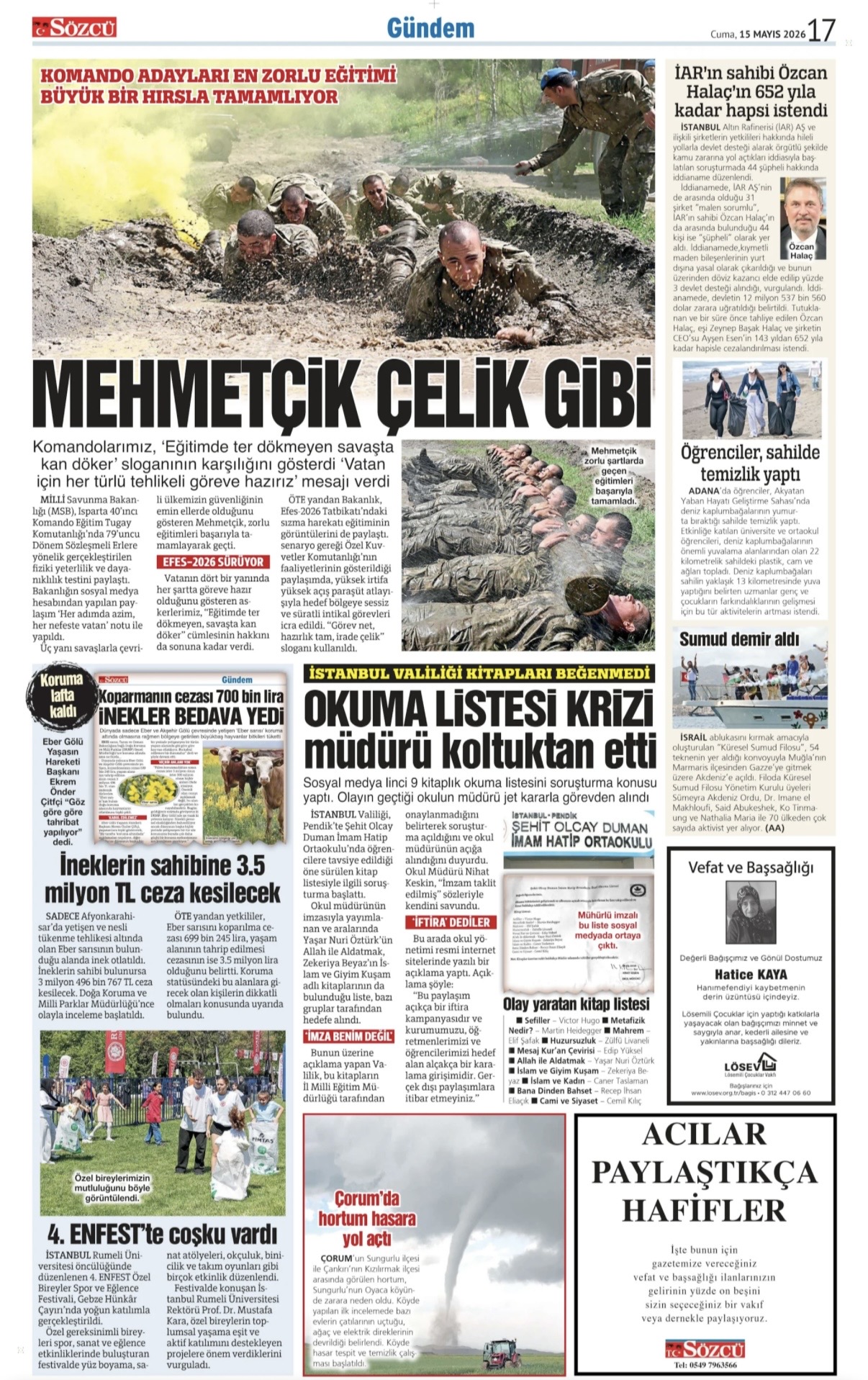 15 Mayıs 2026 Vefat İlanları