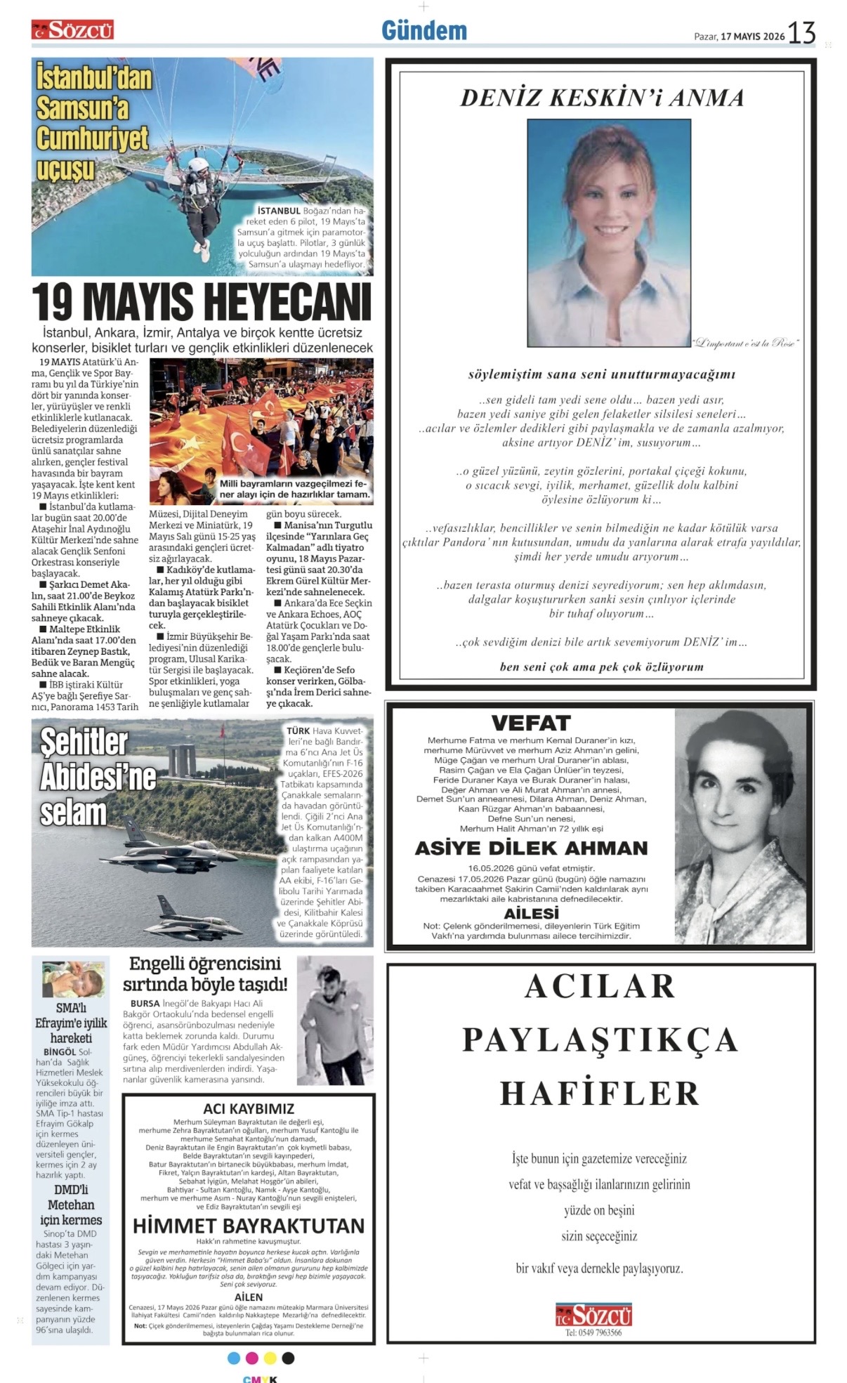 17 Mayıs 2026 Vefat İlanları