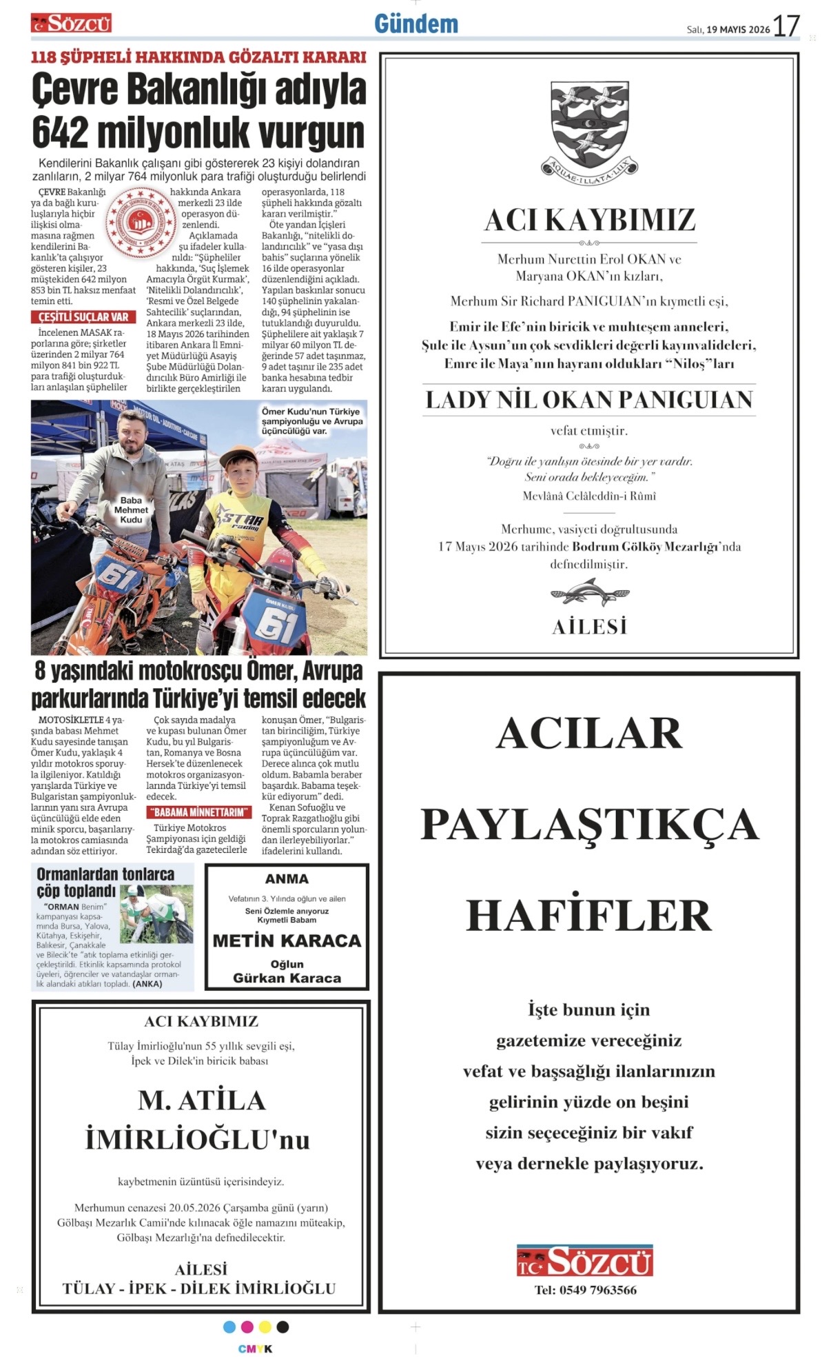 19 Mayıs 2026 Vefat İlanları
