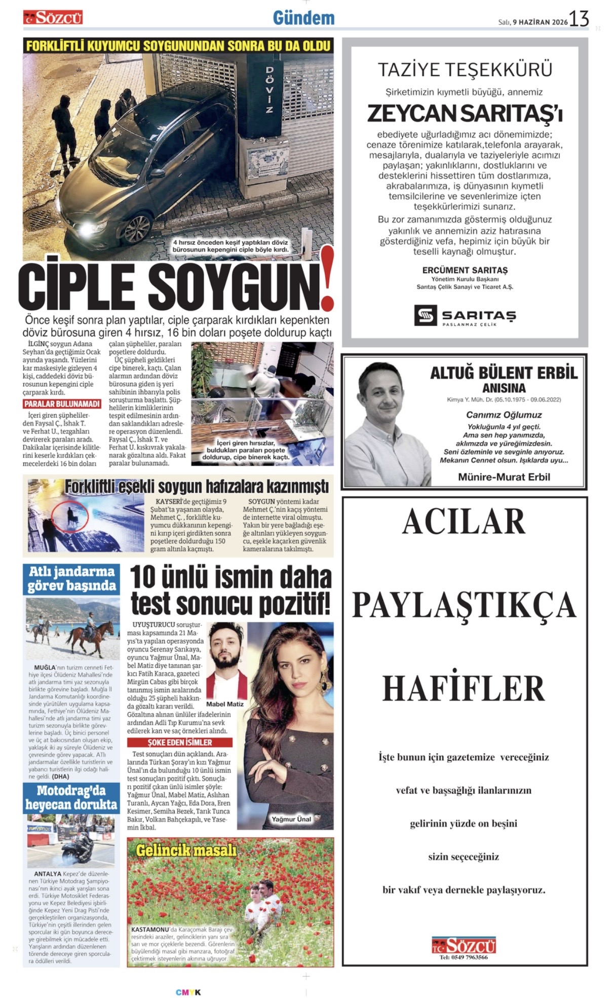 09 Haziran 2026 Vefat İlanları