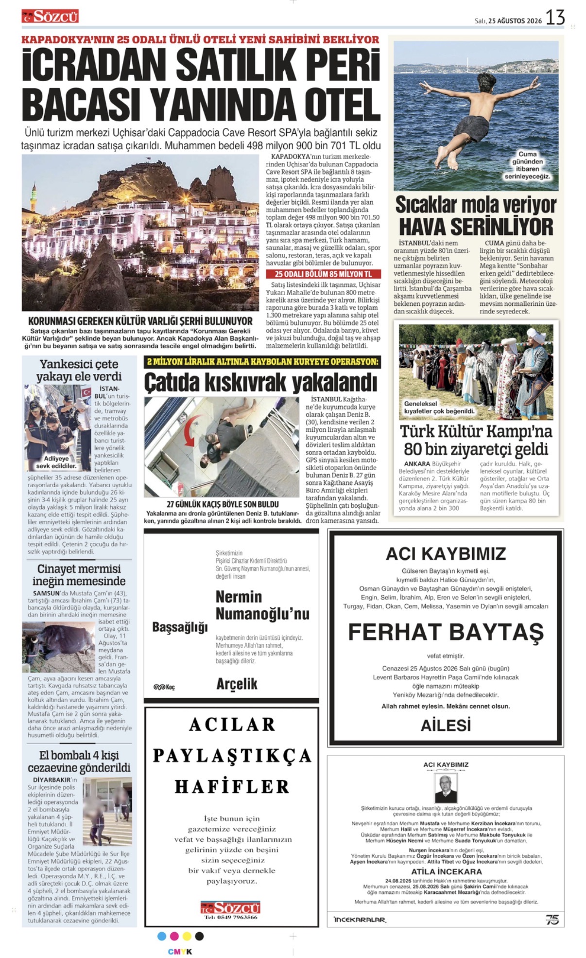 25 Ağustos 2026 Vefat İlanları