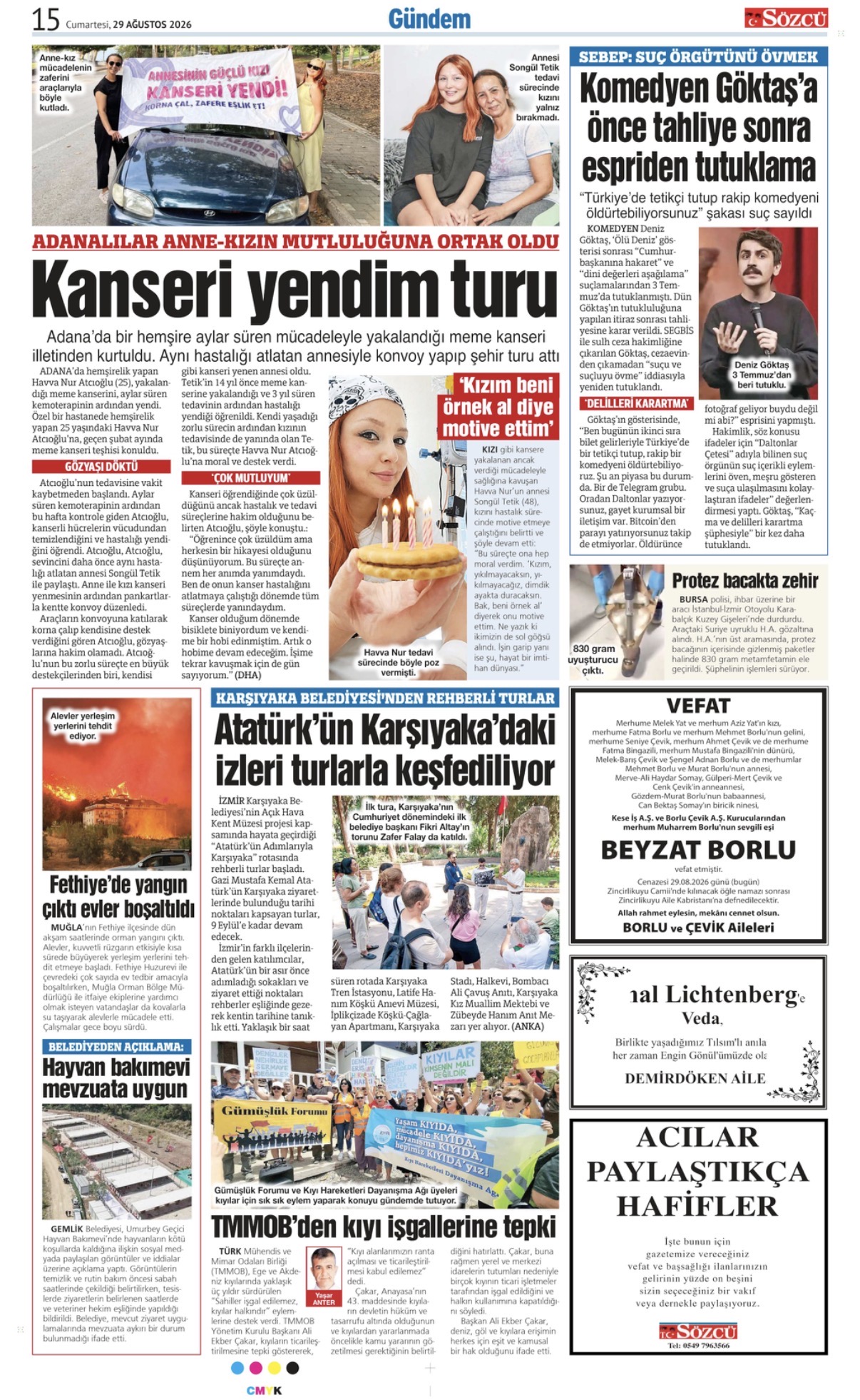 29 Ağustos 2026 Vefat İlanları
