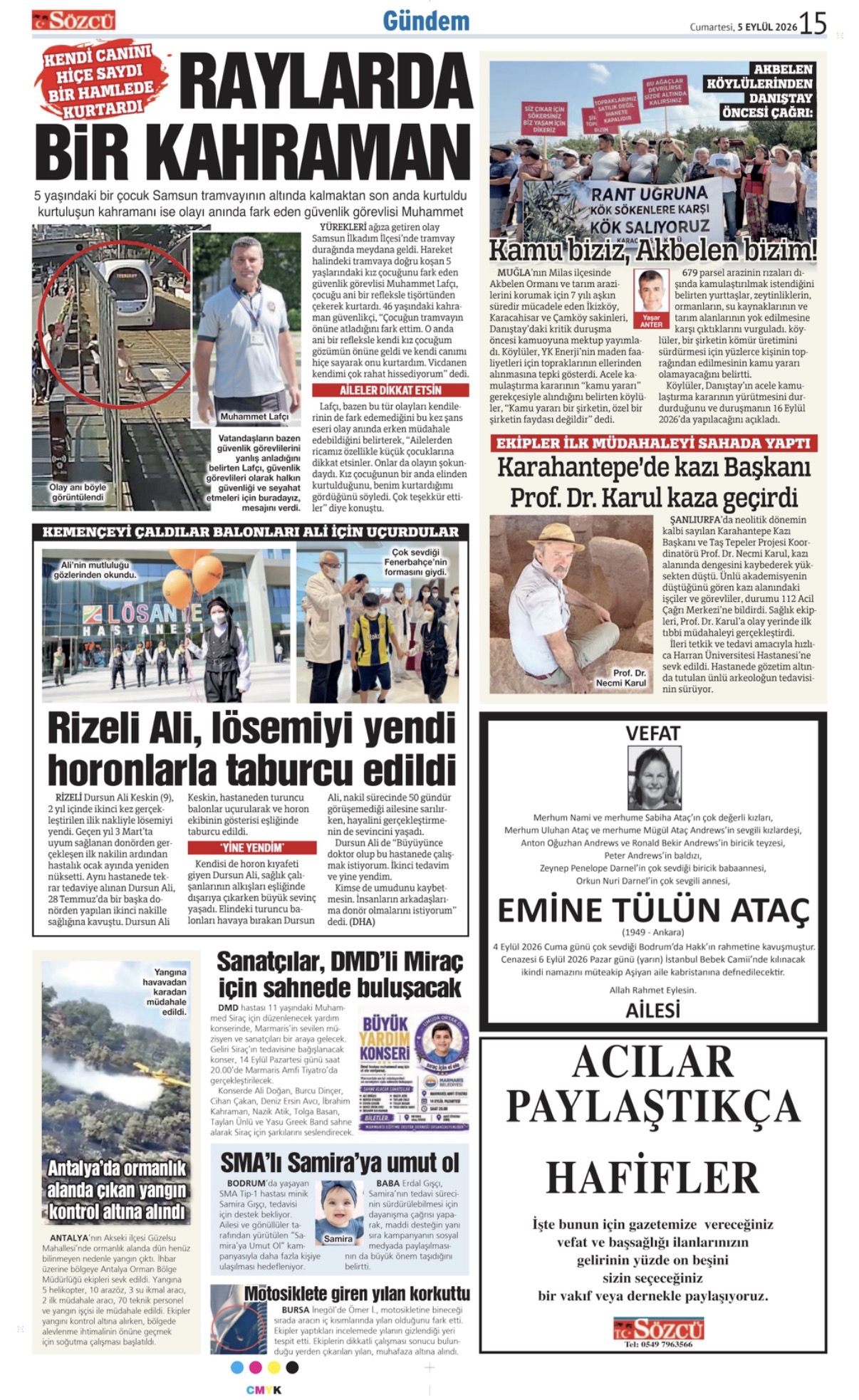 05 Eylül 2026 Vefat İlanları